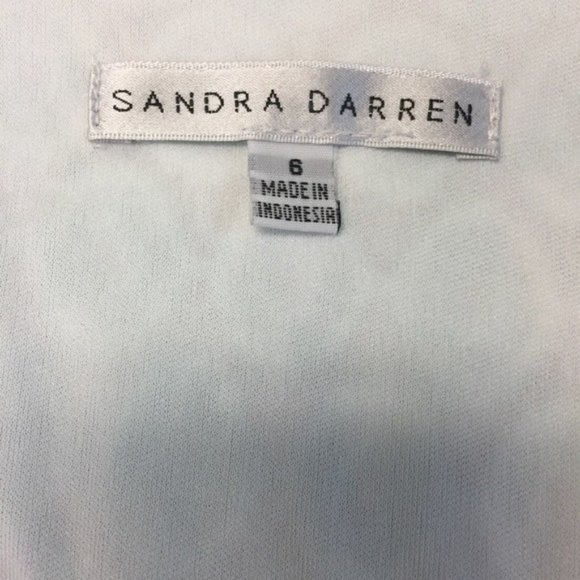 Sandra Darren Dress Floral Eyelet Overlay New - Picture 10 of 10